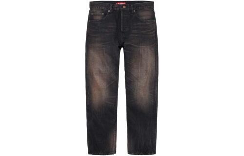 Supreme SS24 WEEK6 DISTRESSED LOOSE FIT SELVEDGE JEAN