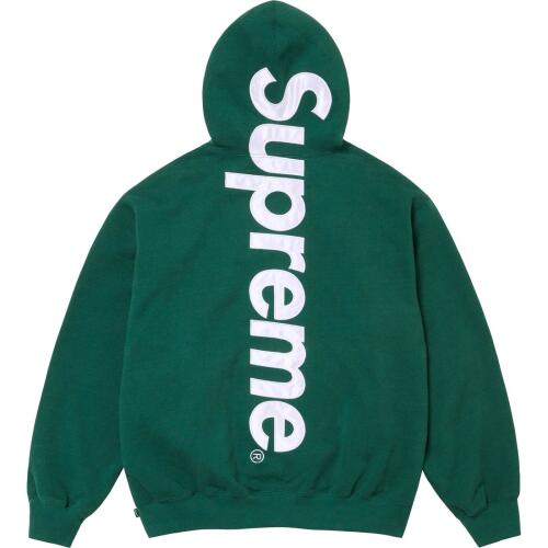 Supreme FW24 WEEK3 Satin Appliqu Hooded Sweatshirt logo