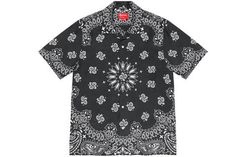Supreme SS21 Week 12 Bandana Silk SS Shirt