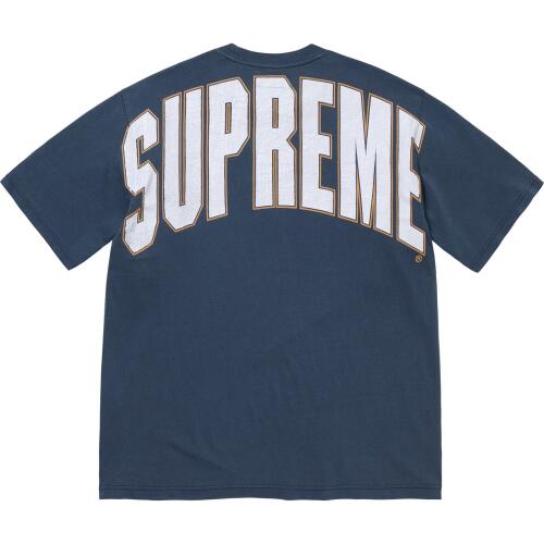 Supreme FW24 WEEK1 Cracked Back Arc SS Top logoT