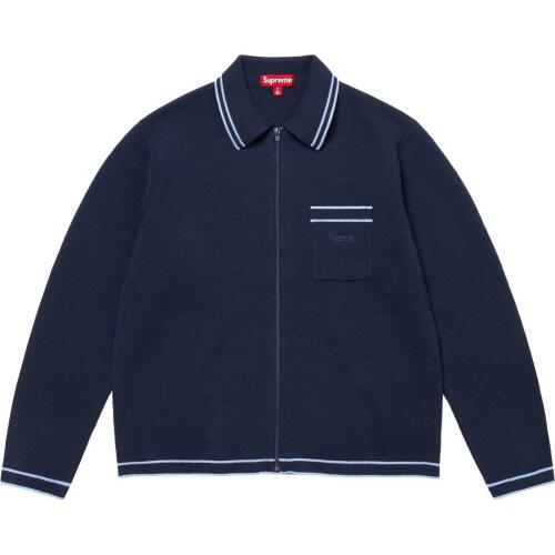 Supreme FW24 WEEK5 Zip Up Polo Sweater Polo