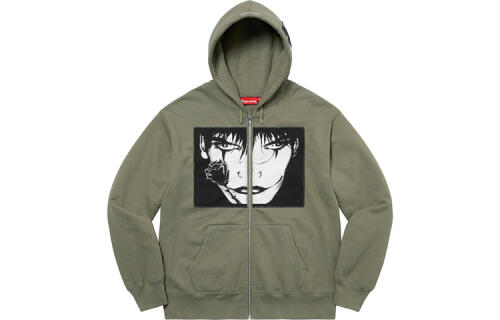 Supreme Week 4 x The Crow Zip Up Hooded Sweatshirt