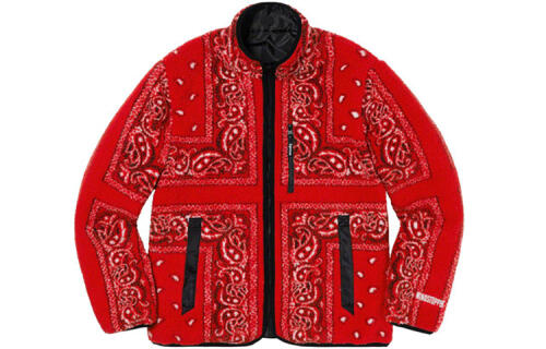 Supreme FW19 Week 3 Reversible Bandana Fleece Jacket