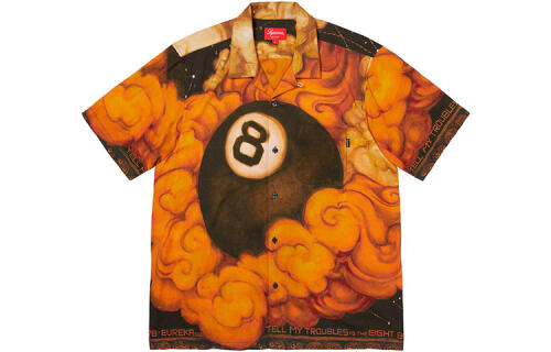 Supreme FW19 Week 12 x Martin Wong 8-Ball Rayon SS Shirt Multicolor 8