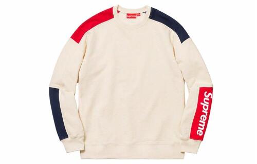 Supreme SS19 Formula Crewneck Natural LOGO