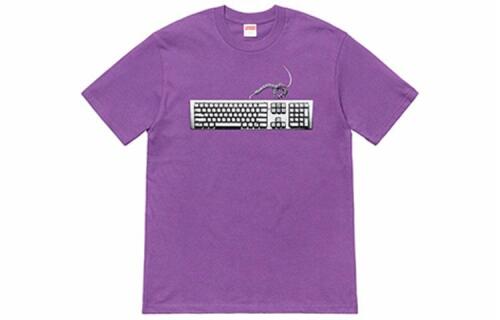Supreme SS19 Keyboard Tee Purple T