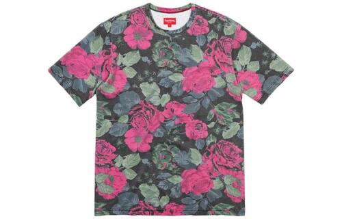 Supreme SS18 Flowers Tee Black T