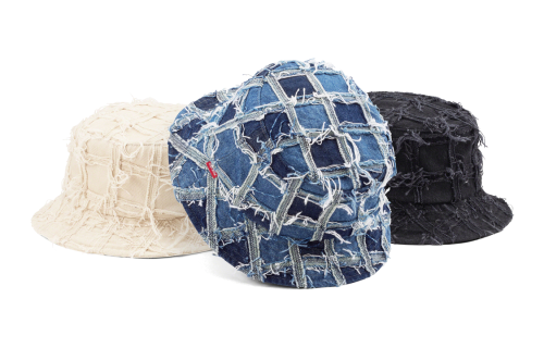 Supreme SS23 WEEK16 FRAYED PATCHWORK DENIM CRUSHER