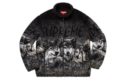 Supreme SS19 Wolf Fleece Jacket Black