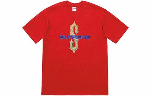 Supreme SS18 Diamonds Tee Red T