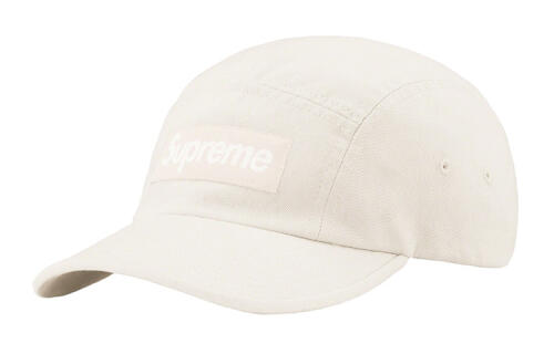 Supreme Week 1 Washed Chino Twill Camp Cap logo
