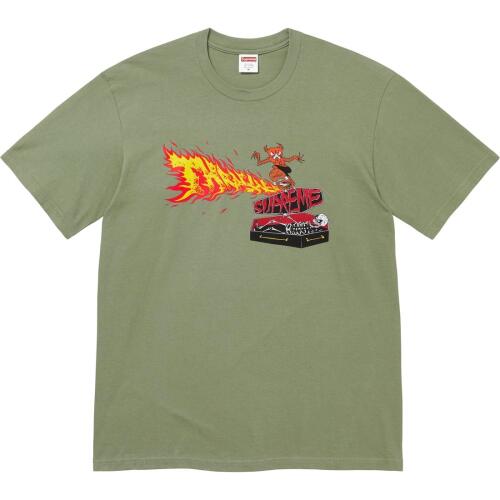 Supreme x THRASHER FW24 WEEK6 Back Tail Tee logoT