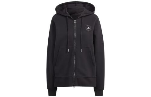 Женское худи adidas FULL-ZIP HOODIE черно-белое