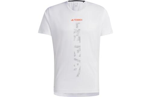 Мужская футболка adidas AGRAVIC TRAIL RUNNING TEE белая