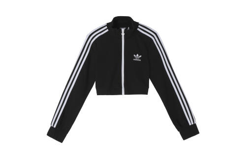 Женская куртка adidas CROPPED JACKET черно-белая
