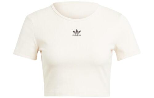 Женская футболка adidas ESSENTIALS RIB TEE белая