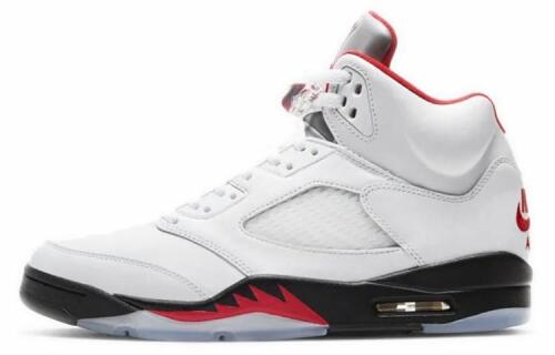 Кроссовки Nike Air Jordan 5 Retro Fire Red Silver Tongue (2020)