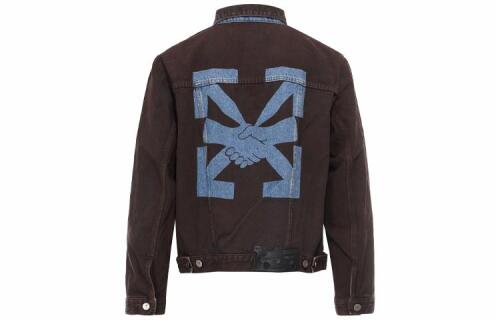 OFF-WHITE Arrow-print Denim Jacket