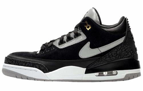 Кроссовки Nike Air Jordan 3 Retro Tinker Black Cement Gold