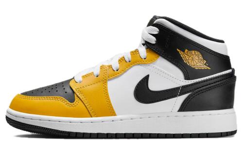 Детские кроссовки nike Air Jordan 1 Mid (GS) черные