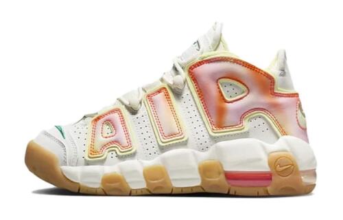 Детские кроссовки Nike Air More Uptempo (GS) зеленые