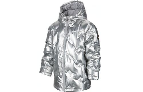 Детская куртка Nike Embossed серебристая