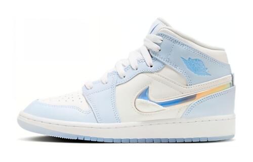 Детские кроссовки nike Air Jordan 1 Mid SE (GS) белые