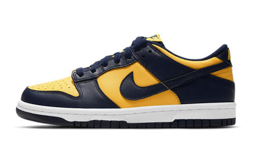 Детские кроссовки Nike Dunk Low (GS) белые