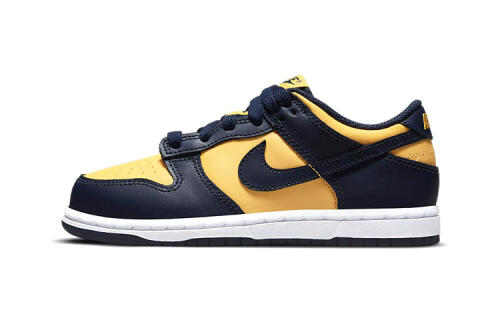 Детские кроссовки Nike Dunk Low (PS) белые