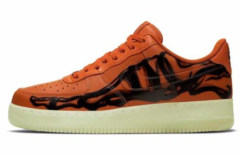 Кроссовки Nike Air Force 1 Low Orange Skeleton