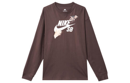 Мужская футболка Nike SB коричневая