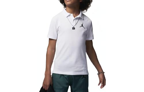 Детская футболка nike Jordan Jumpman polo белая