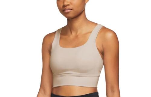 Женское боди Nike Zenvy Longline коричневое