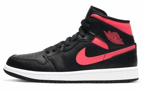 Кроссовки Nike Air Jordan 1 Mid Black Siren Red