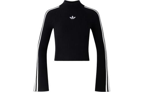 Женский топ adidas PREMIUM KNIT TURTLENECK TOP черно-белый