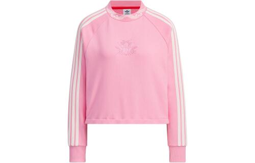 Женский свитшот adidas JACQUARD RIB CREWNECK SWEATER розовый