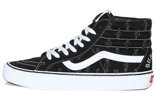 Кеды Vans Sk8-Hi Supreme Hole Punch Denim Black черно-белые