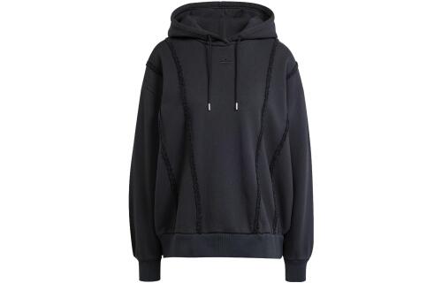 Женское худи adidas DISTRESSED HOODIE черное