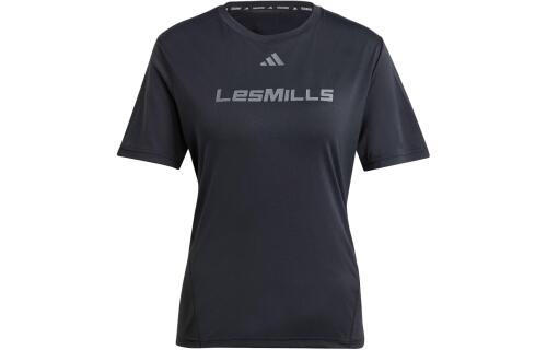 Женская футболка adidas LES MILLS GRAPHIC TEE черная