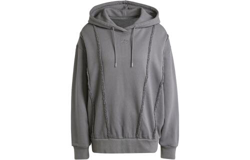Женское худи adidas DISTRESSED HOODIE серое