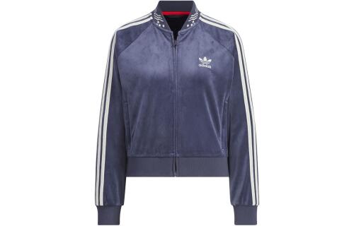 Женская куртка adidas VELOUR SST TRACK SUIT JACKET зеленая