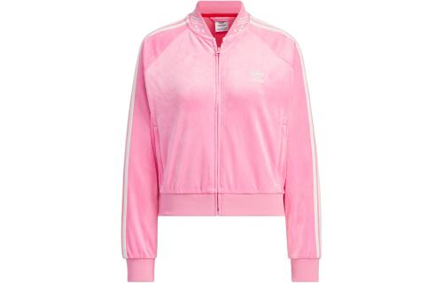 Женская куртка adidas VELOUR SST TRACK SUIT JACKET розовая