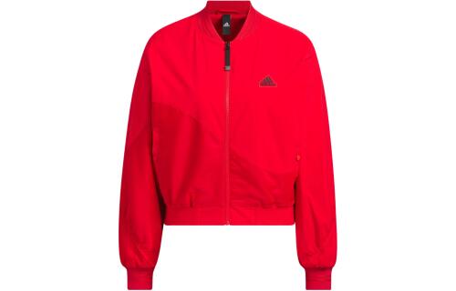 Женская куртка adidas BOMBER JACKET красная