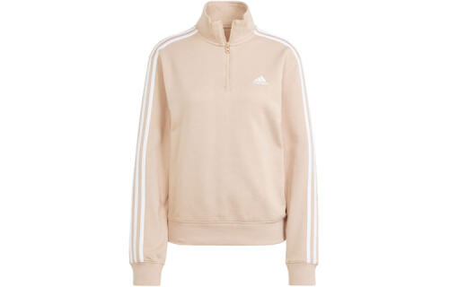 Женский свитшот adidas ESSENTIALS QUARTER-ZIP SWEATSHIRT коричневый