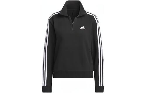 Женский свитшот adidas ESSENTIALS QUARTER-ZIP SWEATSHIRT черно-белый