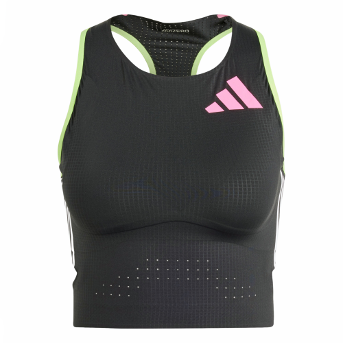 Женский топ adidas ADIZERO RUNNING CROP TOP черный