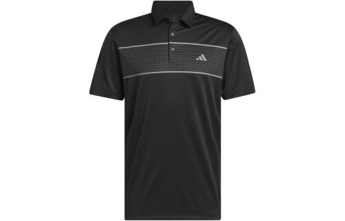 Мужская футболка adidas CHEST STRIPE POLO SHIRT черная