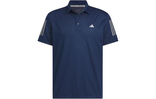 Мужская футболка adidas AEROREADY 3-STRIPES POLO SHIRT синяя