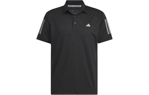 Мужская футболка adidas AEROREADY 3-STRIPES POLO SHIRT черная