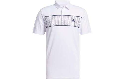Мужская футболка adidas CHEST STRIPE POLO SHIRT белая